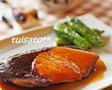 ＊フライパンであめ色ブリの照り焼き作り方8写真