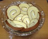 市販のロールケーキでメロンのドームケーキ作り方3写真