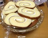 市販のロールケーキでメロンのドームケーキ作り方11写真