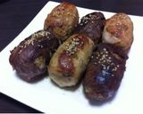 ☆野菜たっぷり肉巻おにぎり☆作り方8写真