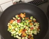 マクロビ☆押麦ミネストローネ作り方1写真