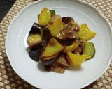 夏野菜と豚肉のさっぱり黒酢炒め作り方5写真