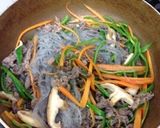 チャプチェ 韓国春雨と野菜の炒め物作り方8写真