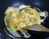 炒飯のための☆搾菜玉子作り方4写真