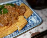 手作り生あつあげの肉みそかけ作り方4写真