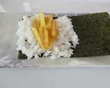 ゴマかつお節入りたくあん手巻き作り方4写真