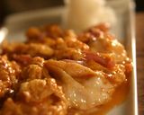 鉄フライパンで作るイカの塩辛入り卵焼き作り方12写真