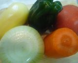 べーこんＤＥ残り野菜のフライパンピザ♪作り方1写真