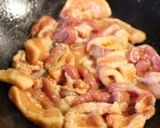豚バラ肉とセロリのハチミツ生姜炒め。作り方6写真