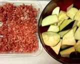 簡単‼茄子とひき肉のあんかけ風作り方1写真