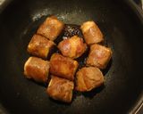 甘辛♡肉巻き豆腐作り方4写真