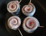 サンマの甘辛照焼き クルクル巻き作り方6写真
