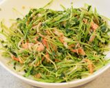 豆苗＊カニカマ＊ツナのWマスタード和え作り方3写真