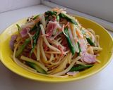 アスパラ×筍×桜海老🌸バター醬油春パスタ作り方4写真