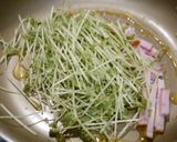 簡単！豆苗とハムの卵焼き作り方2写真