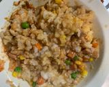 レンジ簡単シーフード風味タコス味炒飯弁当作り方12写真