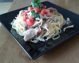 鶏肉とキノコのクリームパスタ作り方11写真