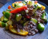 きゅうりと牛ひき肉の焼いたん 京都カフェ作り方7写真