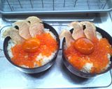 卵黄醤油漬けいくらℓマグロ丼ランチ作り方4写真