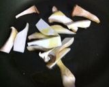 エリンギとレタスのバター醤油炒め作り方1写真