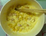 子供向け＊ウィンナーとコーンのお好み焼き作り方2写真