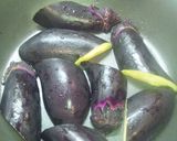 なすの肉味噌のせ作り方4写真