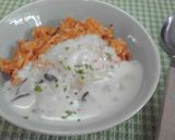 子供が喜ぶ♡クリーミィー♡チキンライス作り方3写真