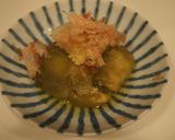 丸茄子で☆蒸し茄子　生姜醤油をつけて作り方3写真