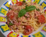 タコミンチとトマトのパスタ作り方6写真