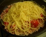 タコミンチとトマトのパスタ作り方5写真