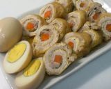 油揚げの肉巻き煮作り方4写真