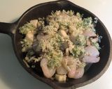 キノコとえびでカリカリエスカルゴバター風作り方3写真