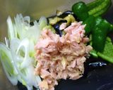 ツナと野菜と卵の塩昆布・梅わさび丼作り方4写真