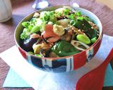 ツナと野菜と卵の塩昆布・梅わさび丼作り方12写真