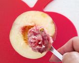 桃のスフレグラッセ(フローズンスフレ)。作り方3写真
