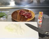 独身男のシソ肉バタードンブリ作り方1写真