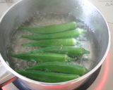 オクラと油揚げのサッと煮びたし☆作り方1写真