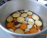 さつまいもと人参のにんにく煮作り方2写真