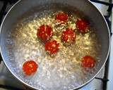 オクラとミニトマトと海老のの冷たい煮物作り方1写真