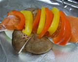 秋鮭と野菜の蒸し物作り方2写真