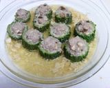 レンジで簡単☆ゴーヤの肉詰め作り方5写真