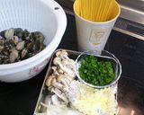 アサリとシメジのボンゴレパスタ作り方4写真