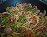 三色ピーマンのナポリタン作り方5写真