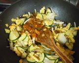 夏野菜とかまぼこの甘味噌炒め作り方6写真