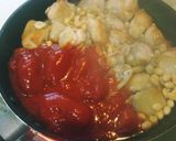 鶏もも肉と大豆のトマト煮込み作り方3写真