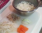 豚と野菜の塩だれ丼☆半熟卵添え作り方1写真