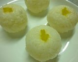 ✿簡単お絵描き✿　おにぎりのお花作り方5写真