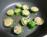 お弁当にも活躍　ピーマンのピリ辛肉詰め作り方7写真
