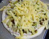 アボカドポテトのバジルホワイトソースピザ作り方3写真