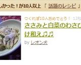 ささみと白菜のわさび漬け和え♫♬作り方8写真